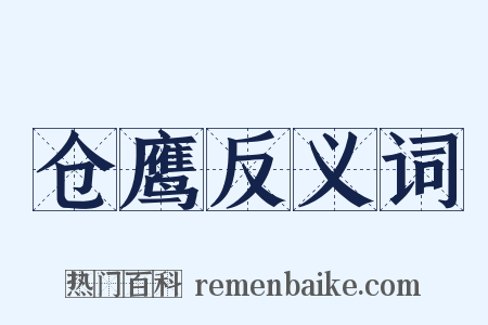仓鹰反义词是什么意思的图片